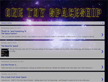 Tablet Screenshot of onetoyspaceship.com